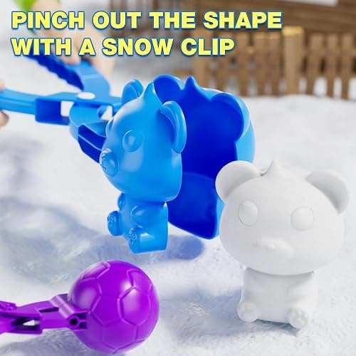 BLmukce 21PCS Snowball Maker Mold Set for Kids Ages 4-8 | Snow Toys for Outdoor Winter Snowball Fight, Fun Snow Games for Toddlers 3-5 & Kids 8-12, Christmas Birthday Toys Gifts for 3 4 5 Year Old Boy thumbnail 5
