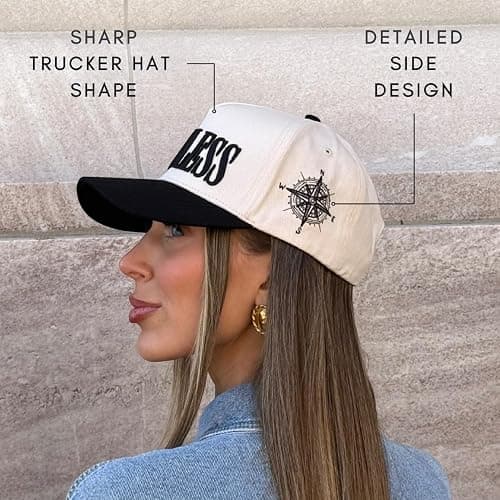 Vintage Fashion Trucker Hat | Men & Women | Trendy Cute Retro Red Caps for Country & Western | Camo Fur Cotton | Snapback thumbnail 5