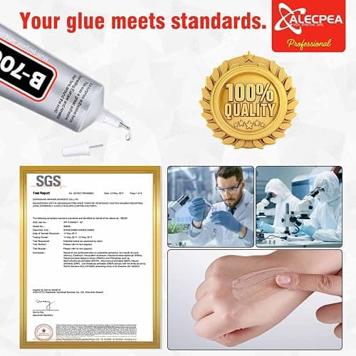 B-7000 Craft Glue for Jewelry Making - 15ml/0.5oz (2 Pack) - Multi-Function B-7000 Super Adhesive Glues Liquid Fusion Glue for Rhinestones Crafts, Clothes Shoes, Fabric, Jewelry Making, Cell Phones thumbnail 7