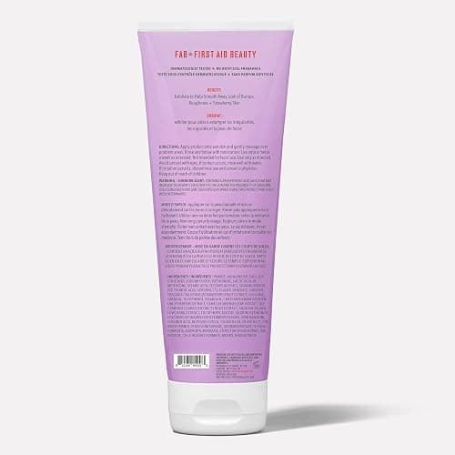 First Aid Beauty - KP Bump Eraser Body Scrub with 10% AHA, Keratosis Pilaris Exfoliator with Glycolic and Lactic acids, Helps Reduce Chicken Skin Bumps, Safe for Sensitive Skin, Strawberry Scent, 8 oz thumbnail 9