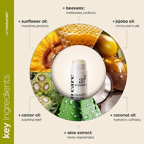 ArtNaturals Organic Beeswax Lip Balm Gift Set - Assorted Flavors with Aloe, Coconut & Jojoba Oils thumbnail 4