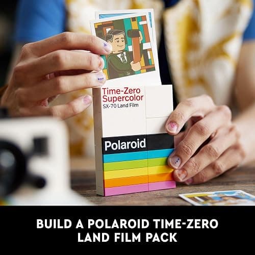 LEGO Ideas Polaroid OneStep SX-70 Building Set for Adults - Vintage Polaroid Model DIY Craft Kit, Ages 18+ - Gift for Birthdays - 21345 thumbnail 4