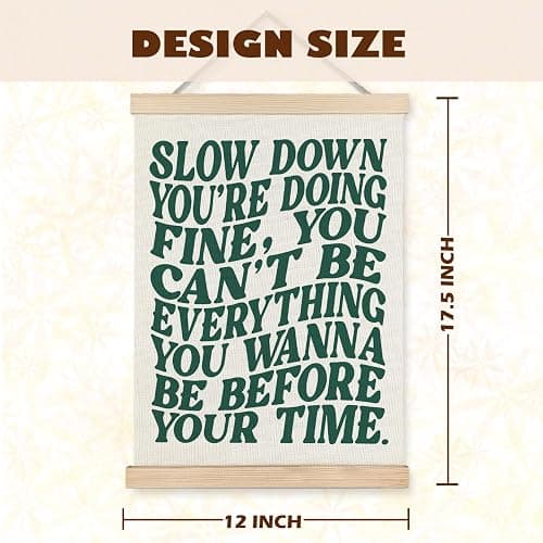 LUVADIAN Song Lyrics Wall Art, Disco Pop 70s Retro Poster Hanger Frame, Funky Trendy Wall Decor for Home Studio Bedroom Girls Room, Gifts for Music Lovers 12x16 Inches thumbnail 6