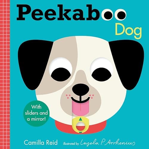 Peekaboo: Dog: (An Interactive Board Book for Babies & Toddlers with Mirror & Sliders to Push, Pull, or Turn. Cute Artwork Features Puppies Sleeping, Wagging Tails, & More.) - Image 1