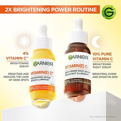 Garnier Vitamin C Serum for Face, With 4% Niacinamide, Salicylic Acid & Melasyl, Brightening, Anti-Dark Spot Serum, For All Skin Types, Even Sensitive, For Dull, Tired Skin, 30mL thumbnail 8