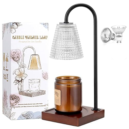 Hong-in Candle Warmer Lamp with Timer-Dimmable Black Candle Warmer,New Mom Gifts,House Warming Gifts New Home Bedroom Decor,Wax Warmer for Scented Wax Jar Candles thumbnail 9