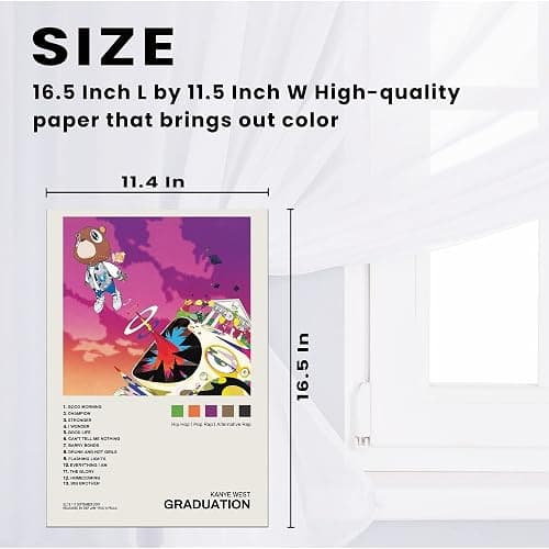 jiecgfdo Pop Singer Poster Wall Collage Kit 11.5'' x 16.5'', Frameless HD Print Star Poster, onesize thumbnail 3