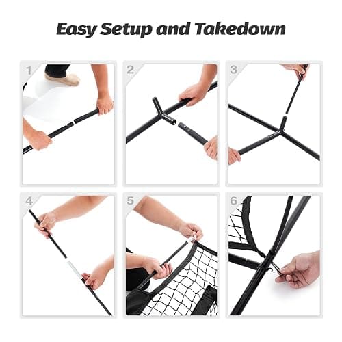 ZELUS 7 x 7ft Football Trainer Throwing Net | Training Target Practice with 5 Targets | Great for Quarterback | Includes Carry Bag thumbnail 9