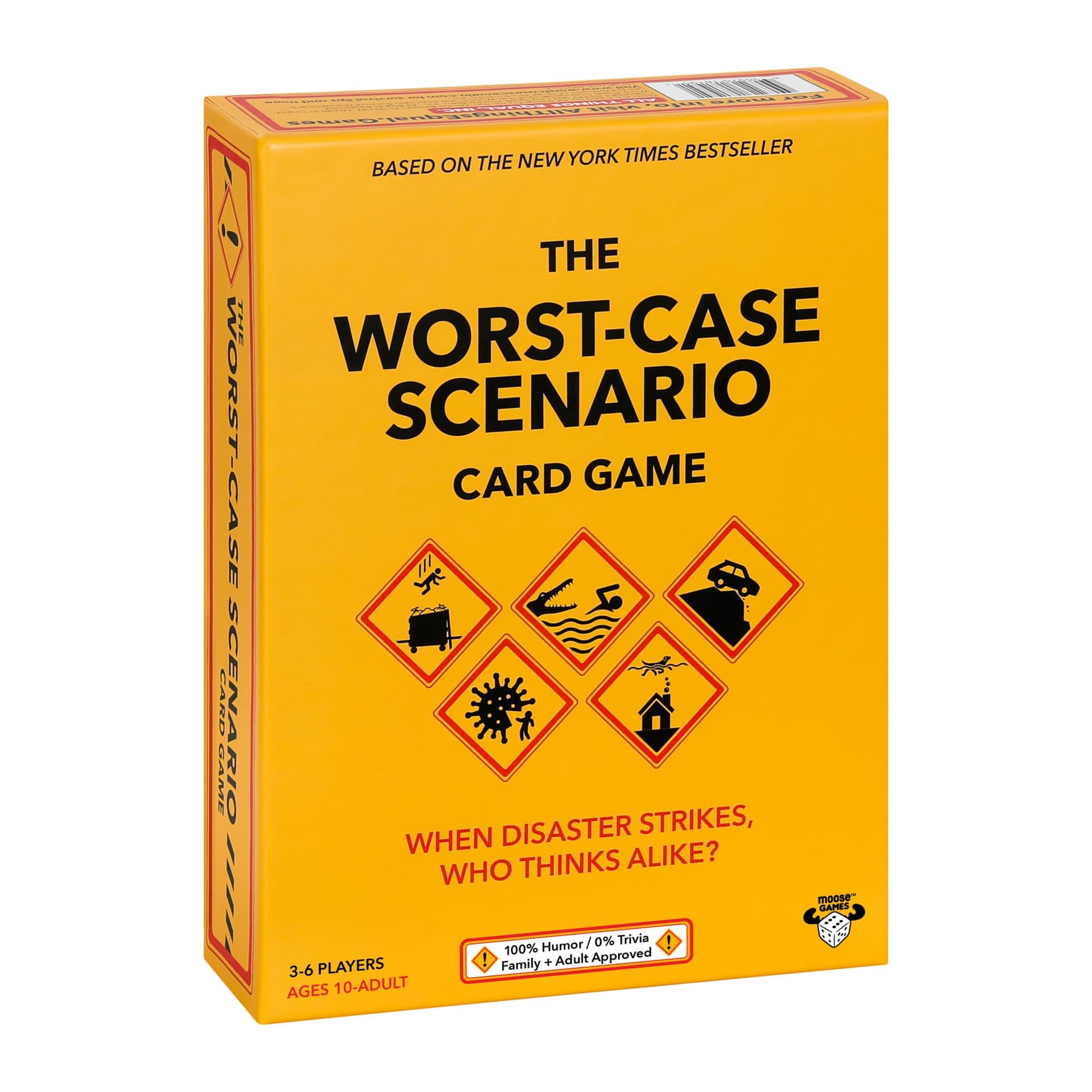 Moose Games The Worst Case Scenario Card Game | All-New Family/Party Game for Adults and Kids 10+ | 0% Trivia and 100% Humorous Fun - Image 1