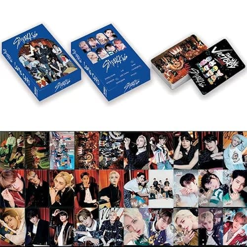 HOMRAA 5 Pack/150 Pcs Stray Kids Lomo Card Photocards Greeting Card with Postcards Box thumbnail 6