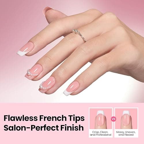 Beetles French Manicure Nail Art Stickers Sheets French Tip Tool 3 Designs Self-Adhesive Nail Tips Guides for DIY Decoration Nails Art thumbnail 7