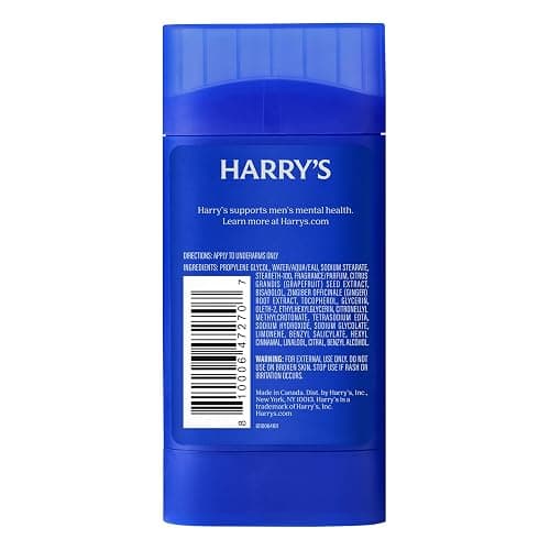 Harry's Aluminum Free Deodorant for Men - Odor Control, Stone Scent, 2.5 Oz, 3-Pack, Men's Deodorant thumbnail 9