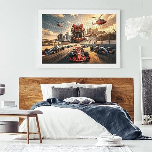 Formula 1000 Piece Jigsaw Puzzles Recycled Ferrarrii Aînés Puzzles Familial Gaming Time Accessoires Party Jeu Accessoires pour Adultes et Age 10 Up 70x50cm/1000pcs thumbnail 7