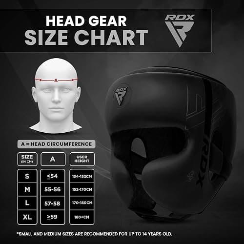 RDX Boxing Headgear, MMA Training, Adjustable Padded Kara,Muay Thai Headgear, Kickboxing, Sparring, Martial Arts, Karate, Taekwondo Helmet thumbnail 3