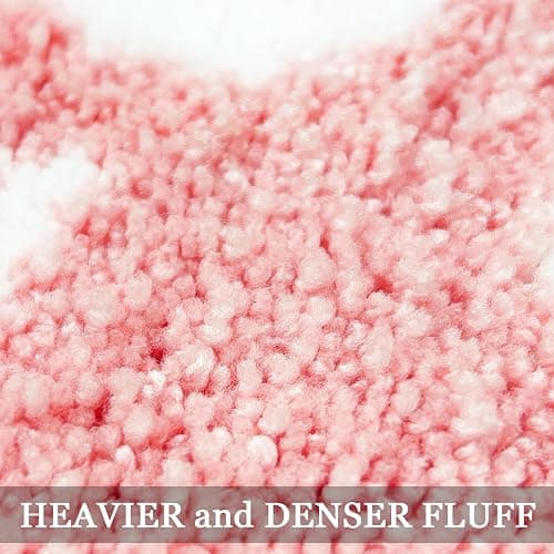 Small Bath Mat Pink Bathroom Rugs - Trendy Absorbent Cute Rugs, Pink Bathroom Decor, Non Slip Bath Mat Decor Funny Rug Aesthetic Bathmats for Sink tub and Shower 16" x 24" thumbnail 4