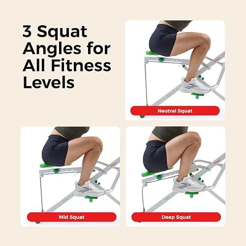 Sunny Health & Fitness Smart Row-N-Ride Glute & Leg Trainer, Foldable Squat Assist Rower with Exclusive SunnyFit App Connection thumbnail 4