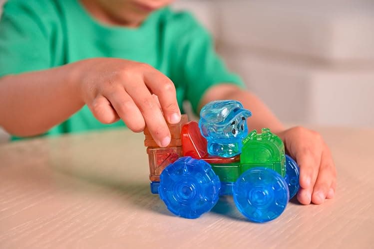 Jelly Blox Tractor Set | Includes 12 Pieces | Toddler & Preschool Building Blocks Kids Can Squeeze, Stretch, Squish | MESH ACCREDITED | Safety Tested & Ouch-Free | Sensory Play Toy for Ages 2+ thumbnail 2