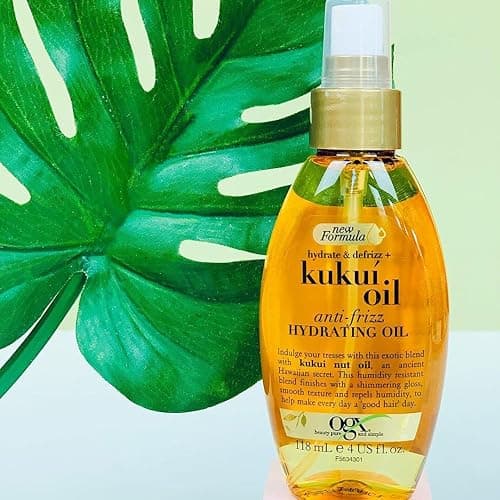 OGX Hydrate & Defrizz + Kukui Oil Anti-Frizz Hydrating Oil, 4 Ounce thumbnail 3