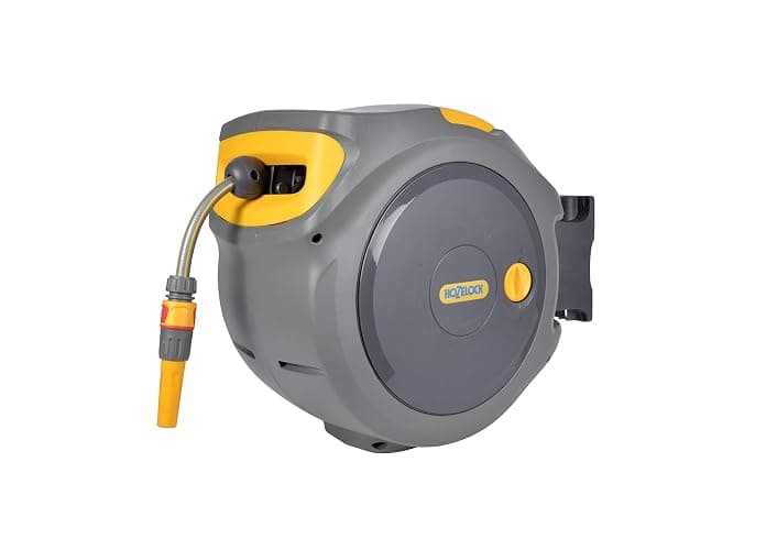 HOZELOCK - Auto Reel 30m wall-mounted hose reel : Easy to Install, Lock, Auto-rewind, Ready-to-use Reel With Nozzle, Fittings, Hozelock Hose and Accessories Included - 5 Year Guarantee* [2403 0000] thumbnail 5