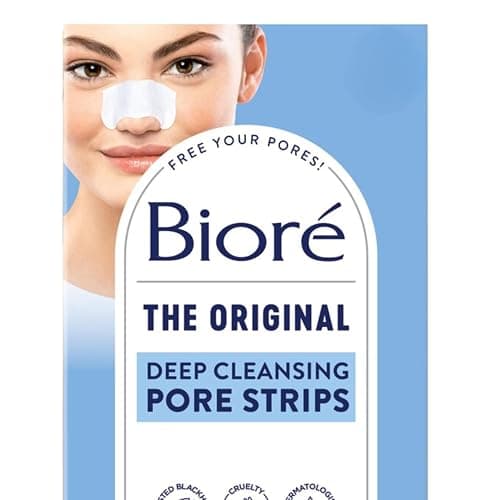 Bioré Original Blackhead Remover Strips, Deep Cleansing Nose Strips With Instant Pore Unclogging, Features C-Bond Technology, Oil-Free, Non-Comedogenic Use, 14 Count thumbnail 3