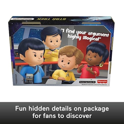 Little People Collector Star Trek TV Series Special Edition Set for Adults & Fans, 4 Figures in Display Package thumbnail 6