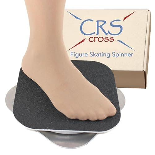 CRS Cross Figure Skating Spinner. Off Ice Spinning Training Aid | Metal 8 inch Spin Trainer. Practice Balance, Control and Technique. Great for Figure Skating, Gymnastics, Dance, Ballet - Image 1