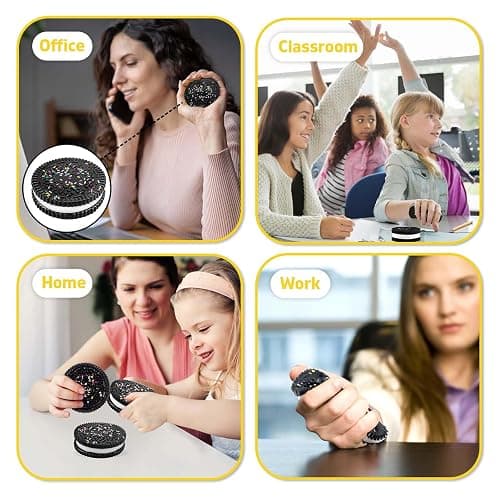 Gytera Sticky Cookie Squishies Fidget Toys Adults, Squeeze Toys Sensory Toys for Kids with Autism, Stress Balls for Adults Fidgets Birthday Gifts Party Favors for Kids(1 Pack Large Black) thumbnail 4