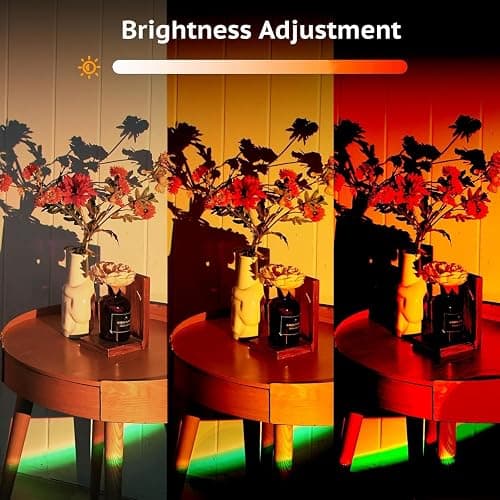 Molemyn Sunset Lamp Projector with APP Control - 21 Color Clhanging LED Sunset Light, 180° Adjustable for Photography, Bedroom Decor, Party, Wedding, Mood Lighting thumbnail 3