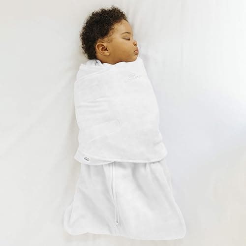 HALO Baby Sleeping Bag Swaddle | 1.5 TOG SleepSack | 100% Cotton, White Sleeping Sack For Newborn Babies | Easy Zip Access Nappy Change | Wearable Blanket Grow Bag | Boys & Girls, 4-6 Months thumbnail 5