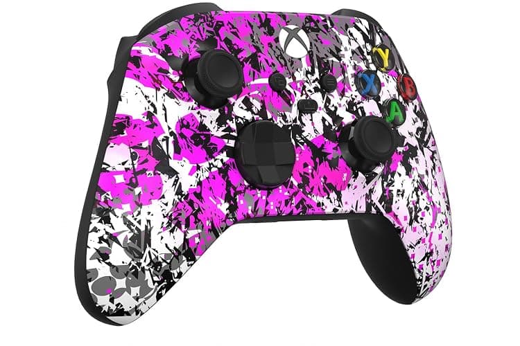 Custom Controllerzz Wireless Controller for Microsoft Xbox Series X/S & Xbox One - Custom Soft Touch Feel - Custom Series X/S Controller (X/S Shadow Bloom) thumbnail 2