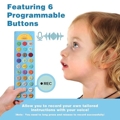 Joyreal AAC Device for Autism, Non Verbal Communication Tools for Speech Therapy & Stroke Rehab. Autism Talking Aids with 6 Programmable Buttons & Adjustable Volume, Autism Toys for Kids and Adults thumbnail 3