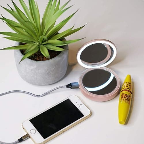 Lotta Power Powerbank Schminkspiegel, Rosa thumbnail 2