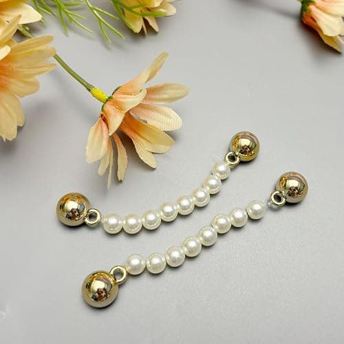 20pcs Bling Gems Plastic Butterfly Flower Sparkling Rhinestones Pearl DIY Shoe Decoration Charms for Women's Party Favor thumbnail 5
