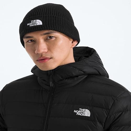 THE NORTH FACE TNF Logo Box Cuffed Beanie | Classic Fit, Rib Knit Winter Hat for Men & Women thumbnail 3
