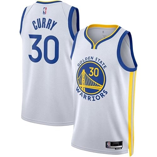 Stephen Curry Golden State Warriors NBA Kids Youth 8-20 Association Edition White Swingman Jersey - Image 1