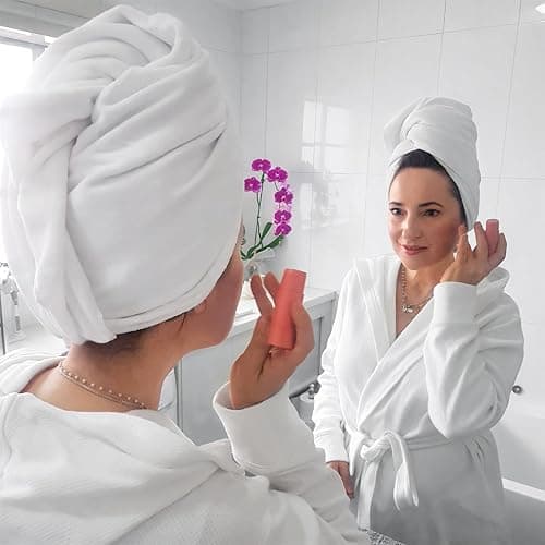 Bondi SPA Microfiber Hair Towel – Perfect Stocking Stuffer for Women - Dries Hair 50% Faster – Anti-Frizz Hair Towel – Super Absorbent & Soft - XL (Rectangle) thumbnail 6