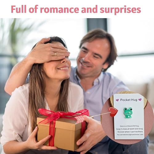YOJO Pocket Hug Card, Frog Pocket Hug Token, Emotional Support, Pocket Hug with Greeting Cards, Pocket Hug Token, Christmas Anniversary Valentines Birthday Long Distance Gifts for Her Him thumbnail 5