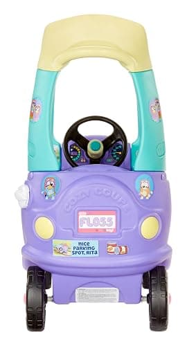 Little Tikes Bluey Grannies Car Coupe with 2 Accessories, Bluey Foot-to-Floor Ride-On, for Boys and Girls Ages 1.5-5 Years thumbnail 7