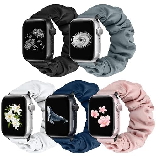 Beatlone Solo Loop Watch Bands Compatible for Scrunchie Apple Watch Band 38mm 40mm 41mm 42mm 44mm 45mm 46mm 49mm Soft Stretchy Women Elastic Strap for iWatch Series 10 9 8 7 6 5 4 3 SE Ultra 2 1 - Image 1