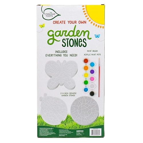 Creative Roots Paint Your Own Butterfly, Ladybug & Sun Stepping Stone by Horizon Group USA, 1 box of 3 count thumbnail 7