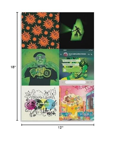 SIXDO MOR, No Le Temas a La Oscuridad INTER SHIBUYA FELIZ CUMPLEANOS TE PIRATEAMOS EL ALBUM Canvas Poster Wall Decorative Art Painting Living Room Bedroom Decoration Gift Unframe-style12x18inch(30x45cm) thumbnail 6