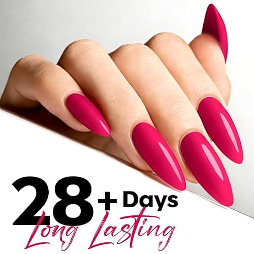 modelones Dark Pink Gel Polish Rosy Mulberry Pink Gel Nail Polish Soak Valentine Off LED Nail Art DIY Nail Manicure 15ML thumbnail 4