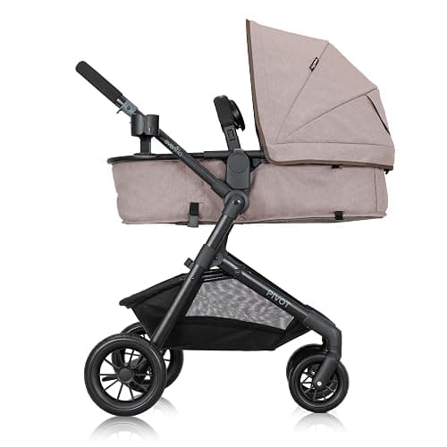 Evenflo Pivot Modular Travel System with LiteMax Infant Car Seat (Desert Tan) thumbnail 3