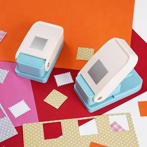 Perforatrice carrée à motif - En métal et plastique - Pour papier de bricolage, papier d'argile, papier de scrapbooking ou papier de découpage thumbnail 7