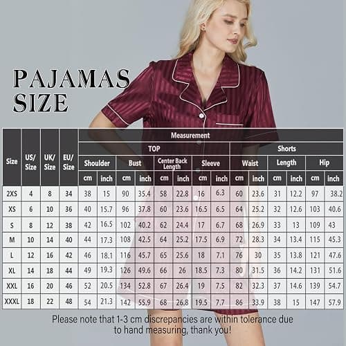 WJing Yi Jia Womens Silk Satin Pajamas Loungewear Two-Piece Sleepwear Button-Down Floral Pj Set XS-4XL thumbnail 4