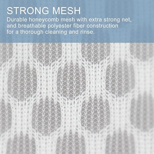 3Pcs Durable Honeycomb Mesh Laundry Bags for Delicates 1 Large 16 x 20 Inches, 1 Medium 12 x 16 Inches, 1 Small 9 x 12 Inches (Honeycomb Mesh) thumbnail 3