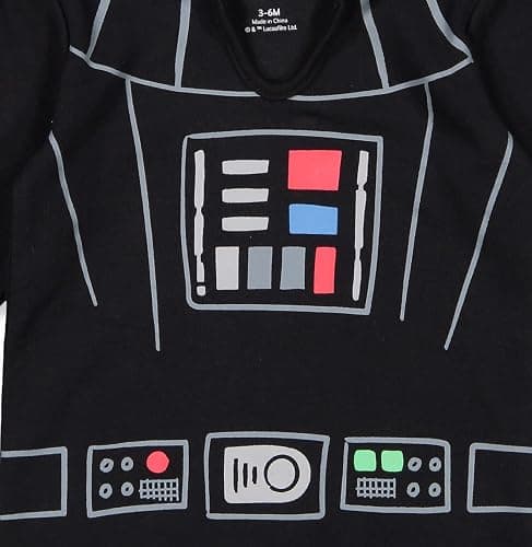 STAR WARS Baby 3 Pack Hooded Cosplay Bodysuits Newborn to Infant Sizes (Newborn - 24 Months) thumbnail 5