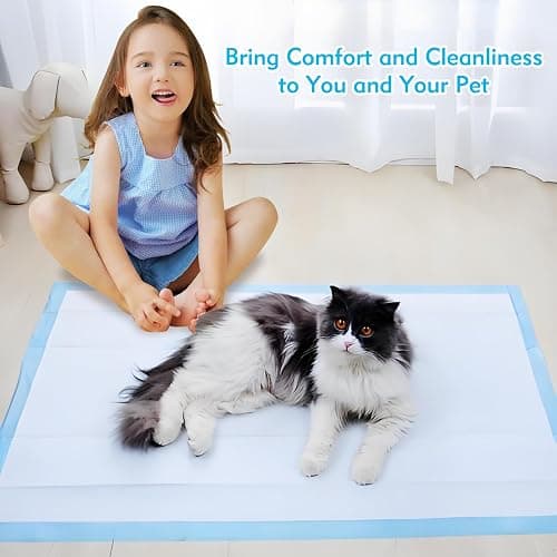 Fhiny 50 PCS Rabbit Pee Pads 18" x 24" Thicken Bunny Pee Pads Disposable Super Absorbent and Leak-Proof Potty Pad for Puppy Cats Guinea Pigs Chinchillas and Other Small Animals thumbnail 8