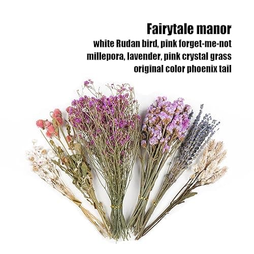 Flower Hamster Bedding, Natural Ear Of Grain Flowers Hamster Sprays Forage, Dried Flower Small Animal Bedding, House Cag & Habitat Decor For Hamsters Gerbils Rabbits(C) thumbnail 4