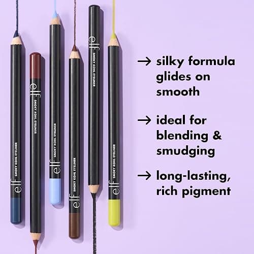 e.l.f. Smoky Kohl Eyeliner, Eye Pencil for Creating Long-Lasting, Bold, High-Pigment Makeup Looks, Vegan & Cruelty-Free, Plum & Go thumbnail 3